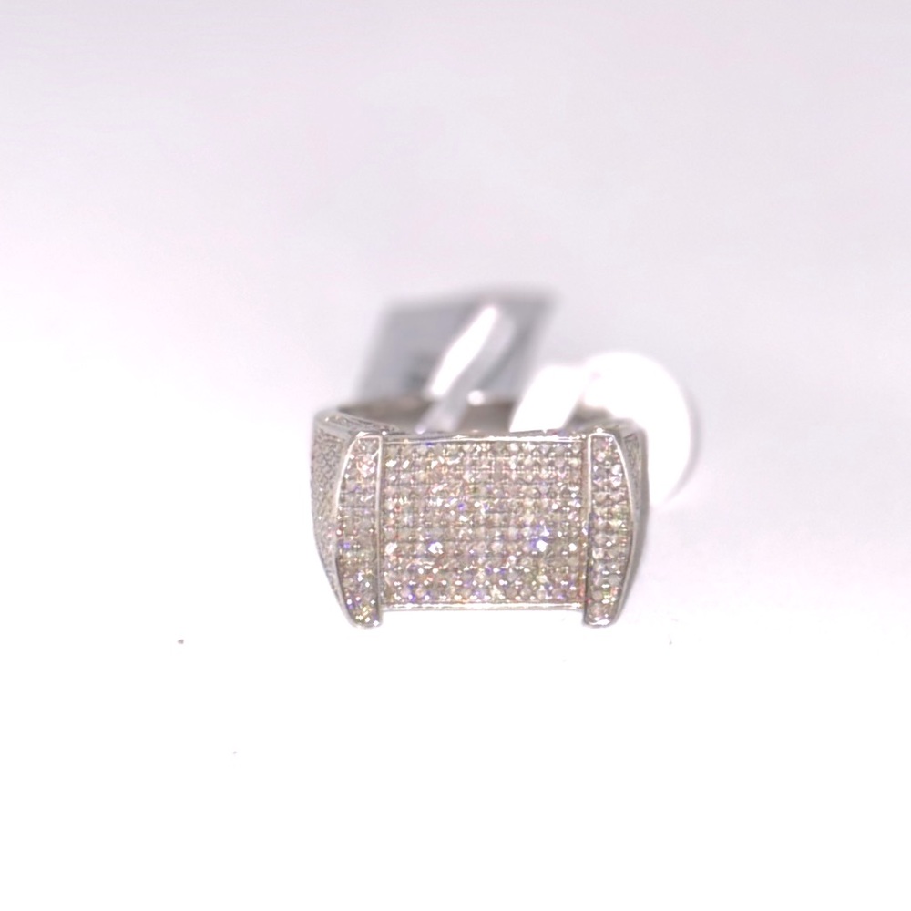 Real diamond ring for men, iced out ring Free Appraisal, Gift for him, Huge Sale